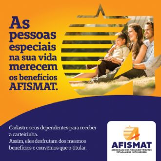 AFISMAT realiza cadastramento de dependentes de associados